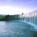 Dam water overflow
